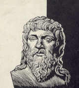 Гераклит. Скульптурное изображение. Ок. 200 г. н. э. Гортина (Крит)